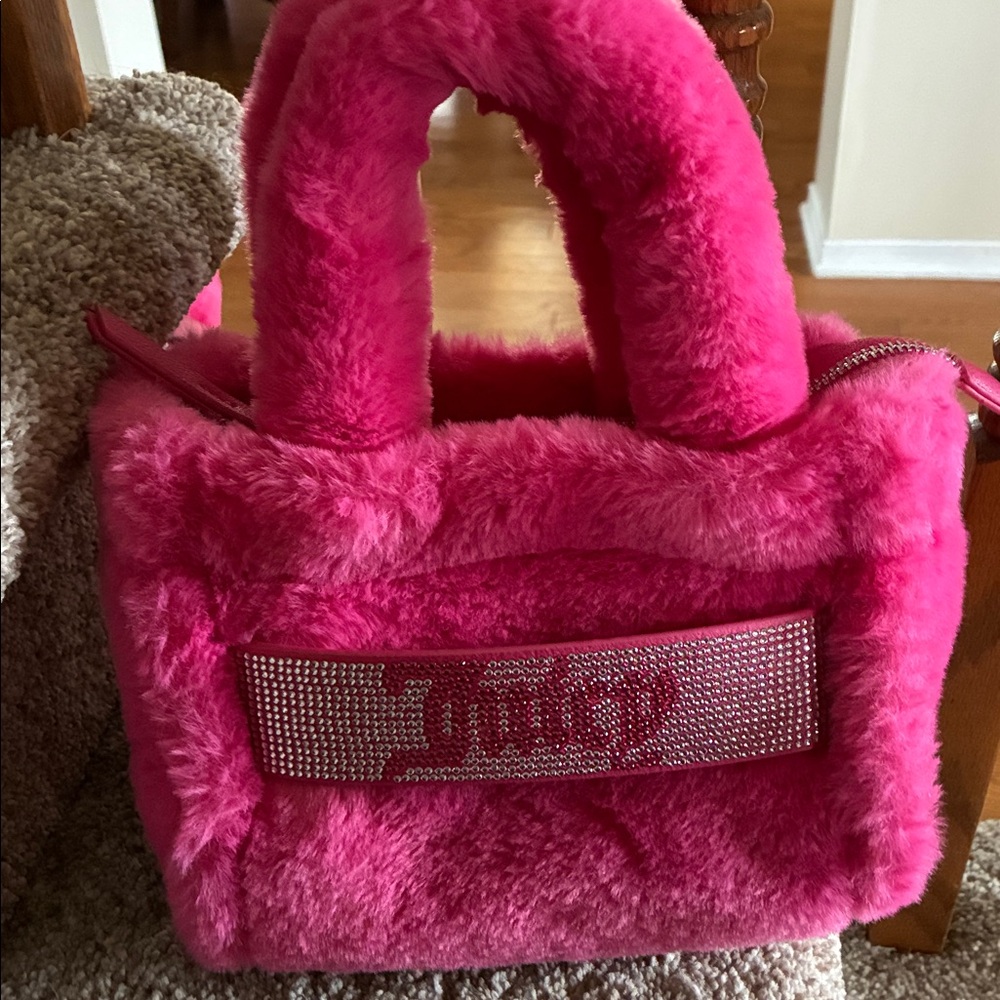 NWT Juicy Couture faux fur purse set